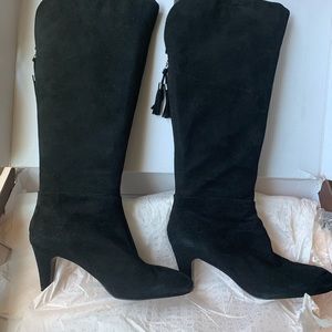 Bandolino Women’s Black Suede Tall Boots